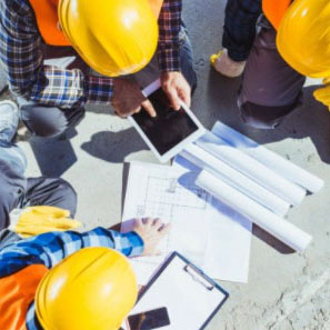 現場の打ち合わせの様子